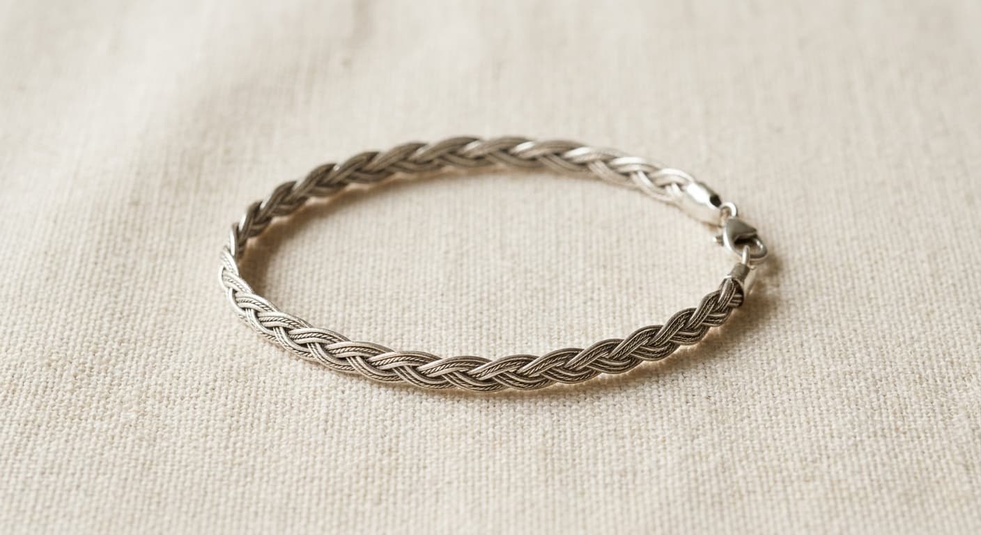 Pulsera Plata Trenzada